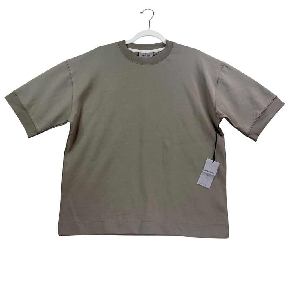 Mens Medium Amongst Others T-Shirt Cedar Cotton Blend Drop Shoulder Boxy Fit Tee